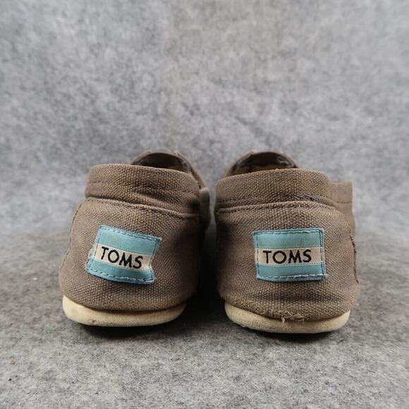 Toms Shoes Womens 7 Flats Slip On Alpargata Loafer Sneaker Casual Canvas Gray - Picture 5 of 11
